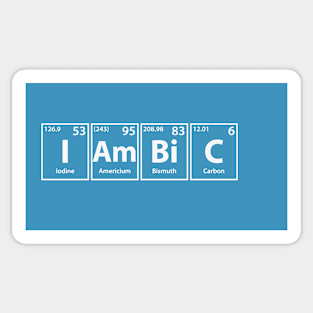 Iambic (I-Am-Bi-C) Periodic Elements Spelling Sticker